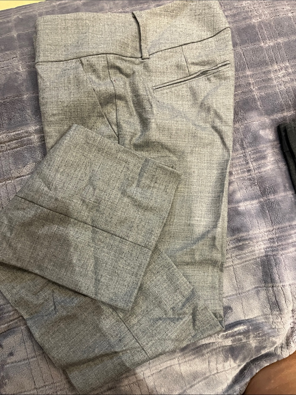 Ann Taylor Factory Gray Boot-Cut Dress Pants